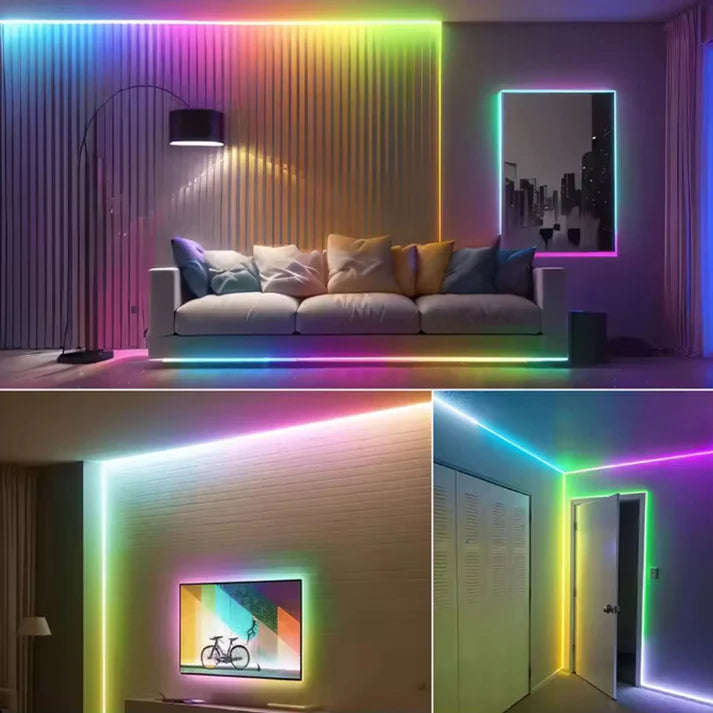 Bande LED RGB Multicolor (5m) Néon Flex Déco – Offre Décembre 💡✨