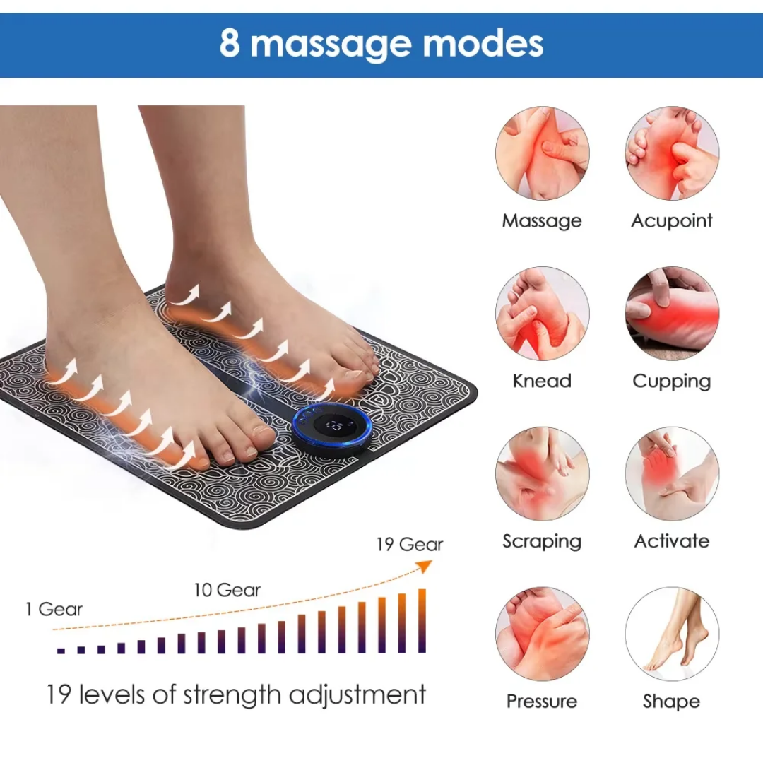 Tapis de massage De Pieds Électrique professionnel