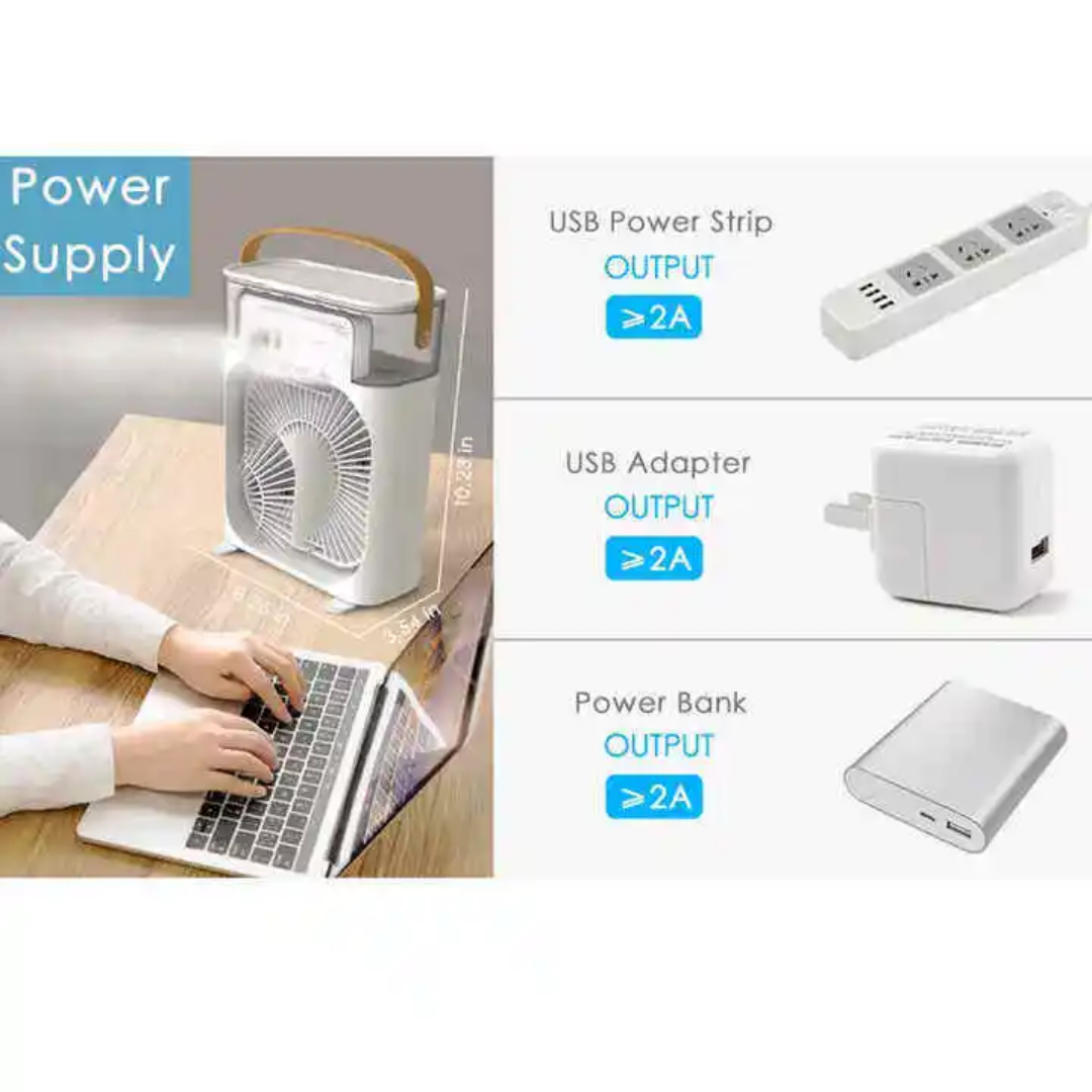 climatiseur et rafraîchisseur d'air avec veilleuse LED