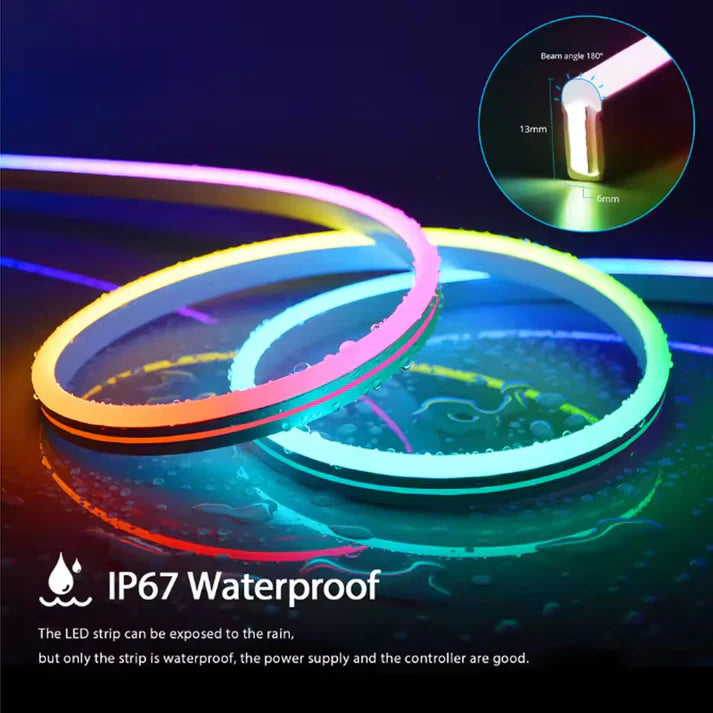 Bande LED RGB Multicolor (5m) Néon Flex Déco – Offre Décembre 💡✨