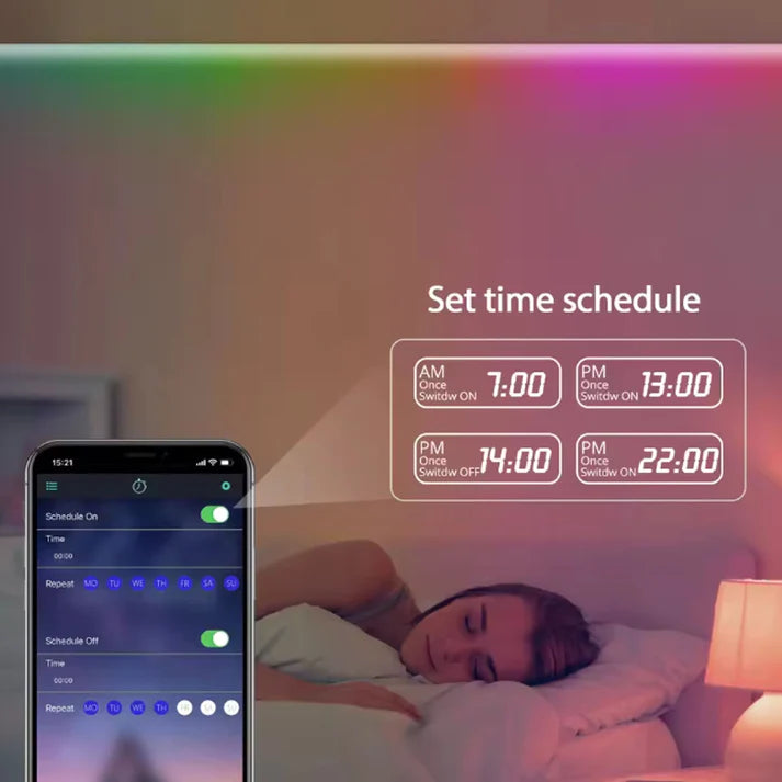 Bande LED RGB Multicolor (5m) Néon Flex Déco – Offre Décembre 💡✨