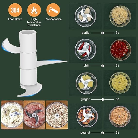 Mini Hachoir à Ail Électrique Sans Fil USB