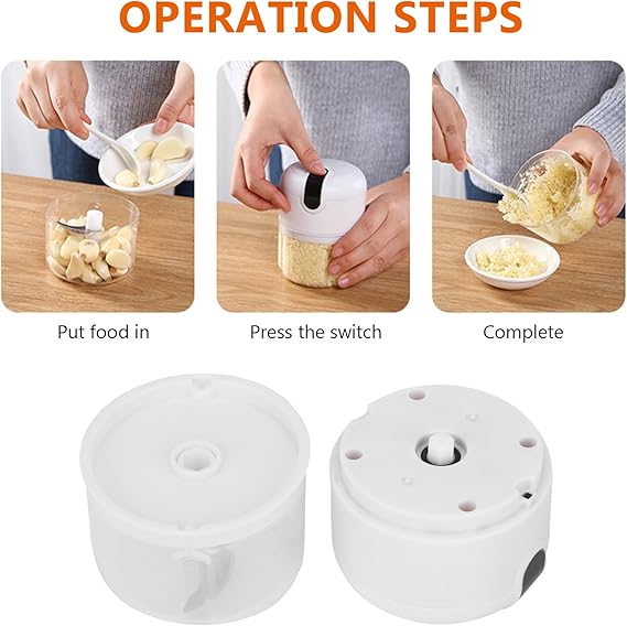 Mini Hachoir à Ail Électrique Sans Fil USB