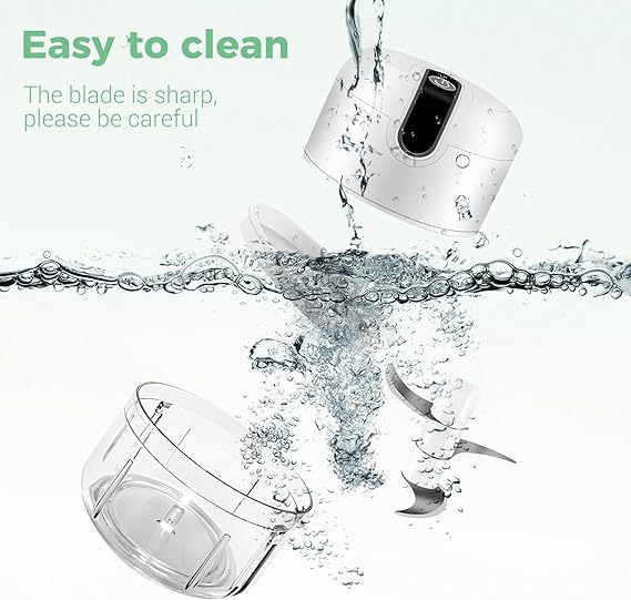 Mini Hachoir à Ail Électrique Sans Fil USB